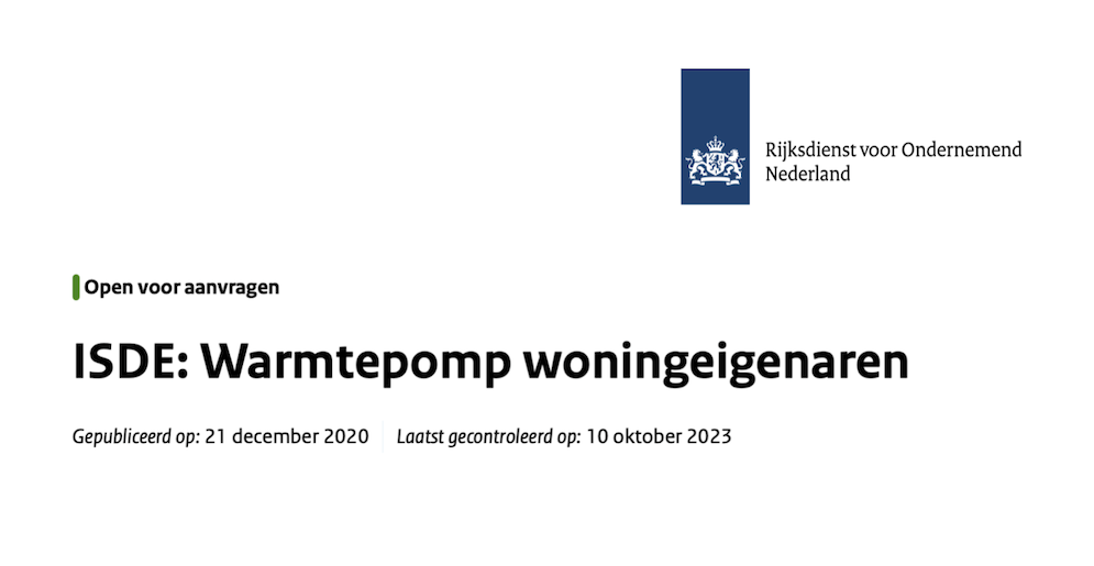 Warmtepomp Subsidie Aanvragen - Warmtebeer